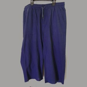 Women's Blue High Waisted Long Shorts Size Large